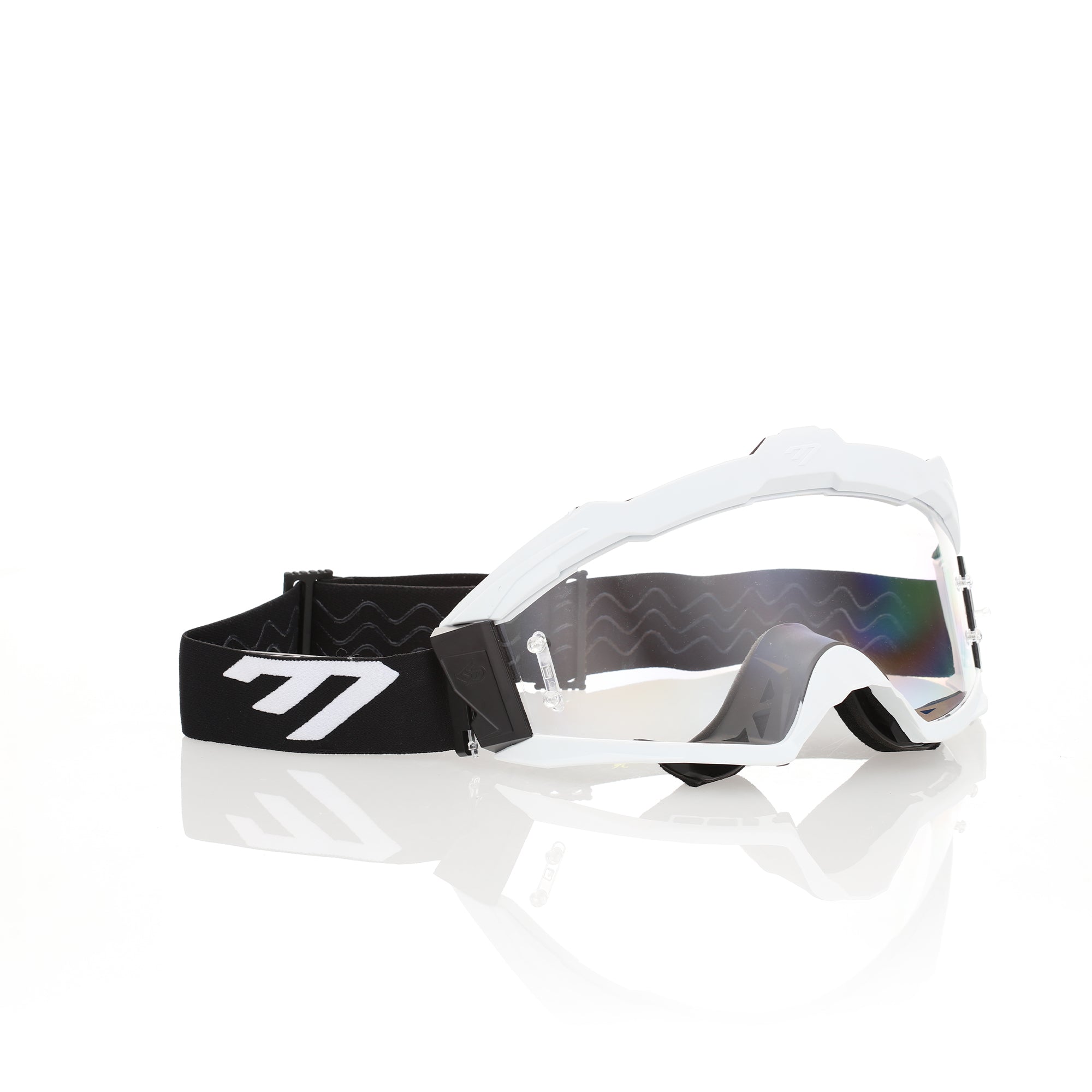 Max R Goggle – White/Black, Clear Lens – 6D Helmets