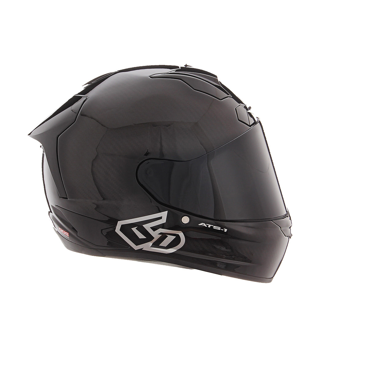 gloss black motorcycle helmet ATS-1R Solid – 6D Helmets