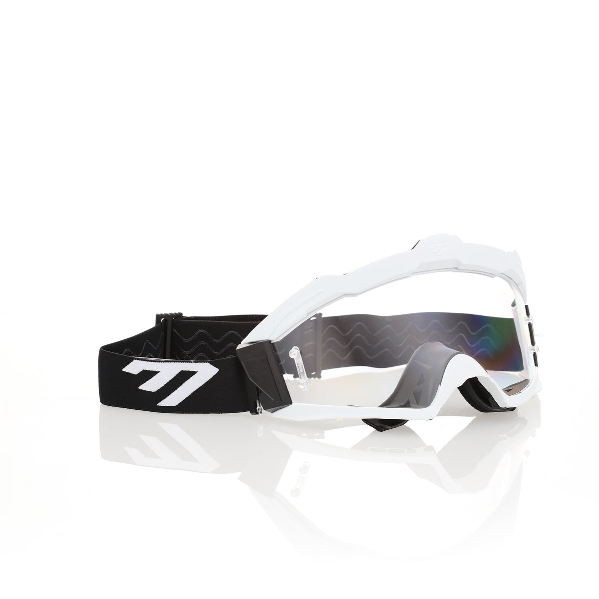 Max R Goggle – White/Black, Clear Lens – 6D Helmets