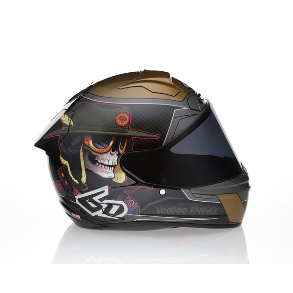 black power ranger helmet motorcycle ATS-1R Voodoo Ranger – 6D Helmets